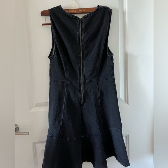 Free People Alex Denim Mini Dress Black Size 4 - Picture 5 of 5